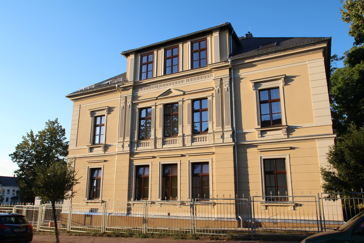 Fassadensanierung eines Wohn- und Geschaftshaus in Frankenberg